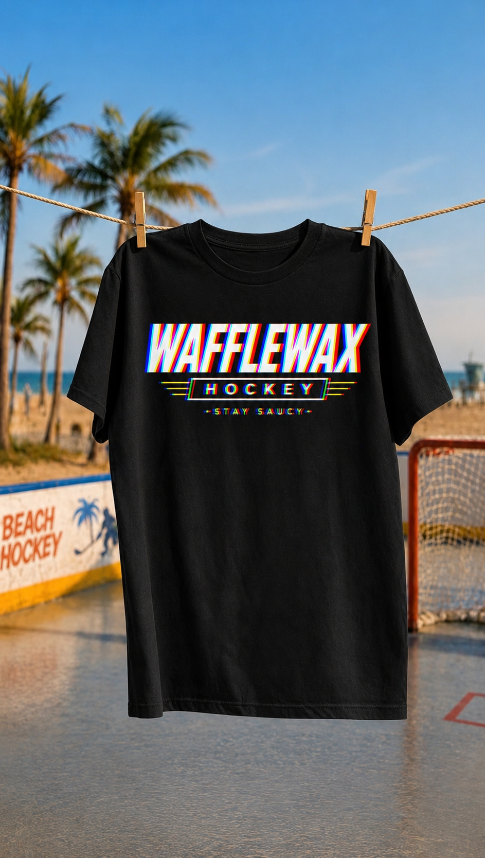 Stay Saucy Glitch Tee