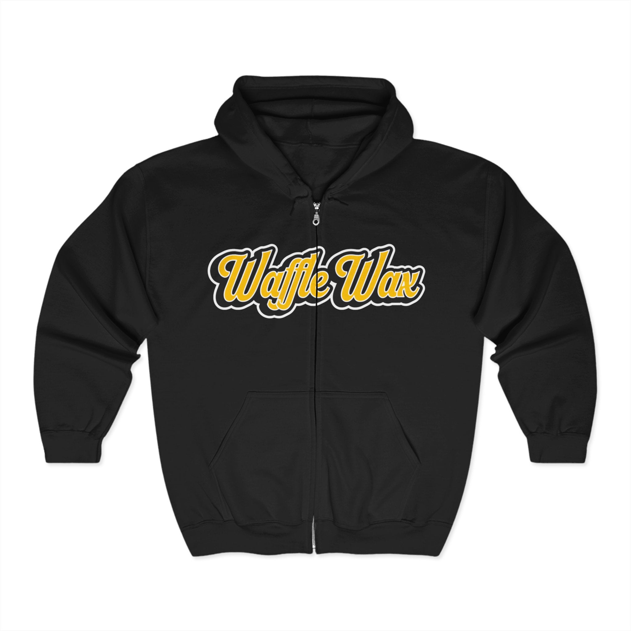 WaffleWax Hockey Team Hoodie - Unisex Zip Sweatshirt