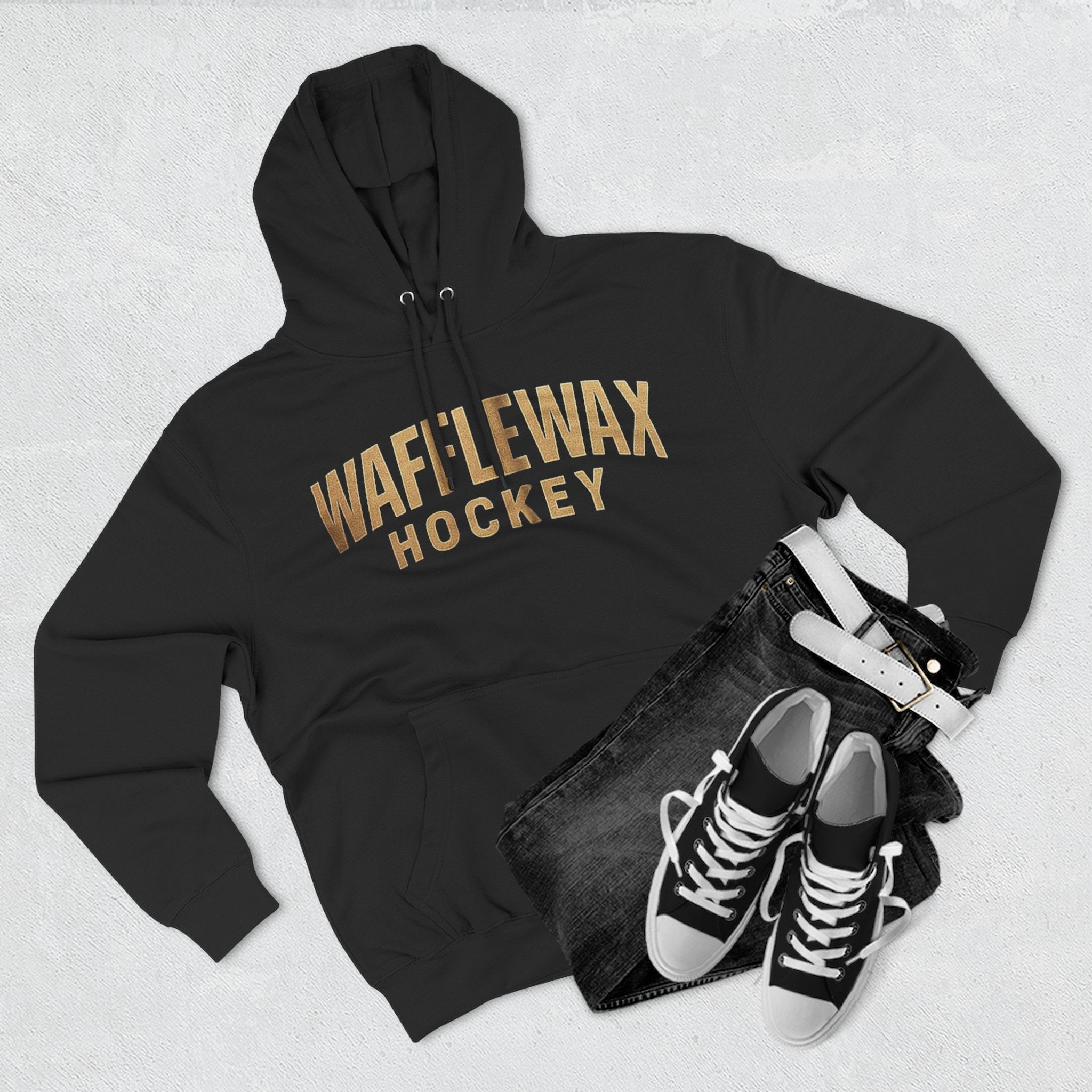 WaffleWax Hockey Locker room Hoodie
