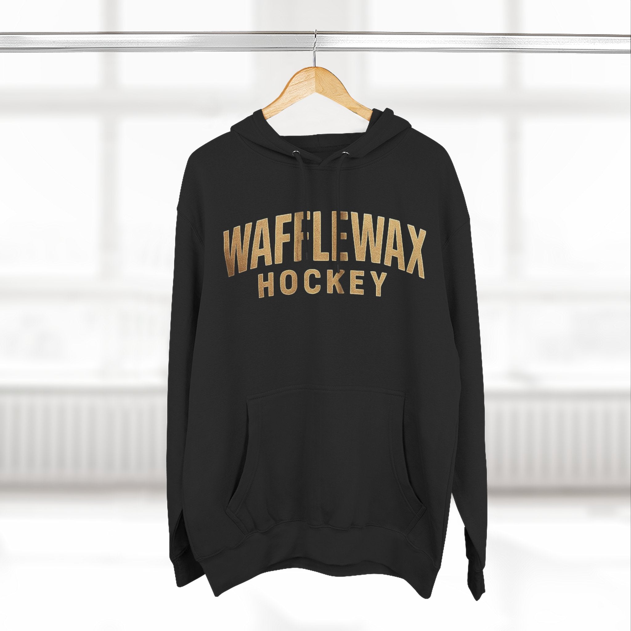 WaffleWax Hockey Locker room Hoodie